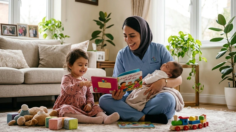 خدمات پرستار کودک در منزل