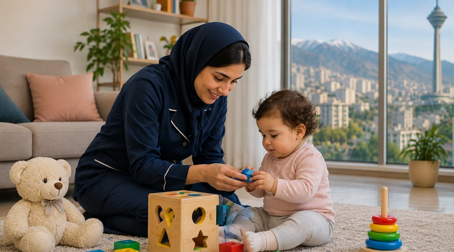 پرستار کودک در شمال تهران